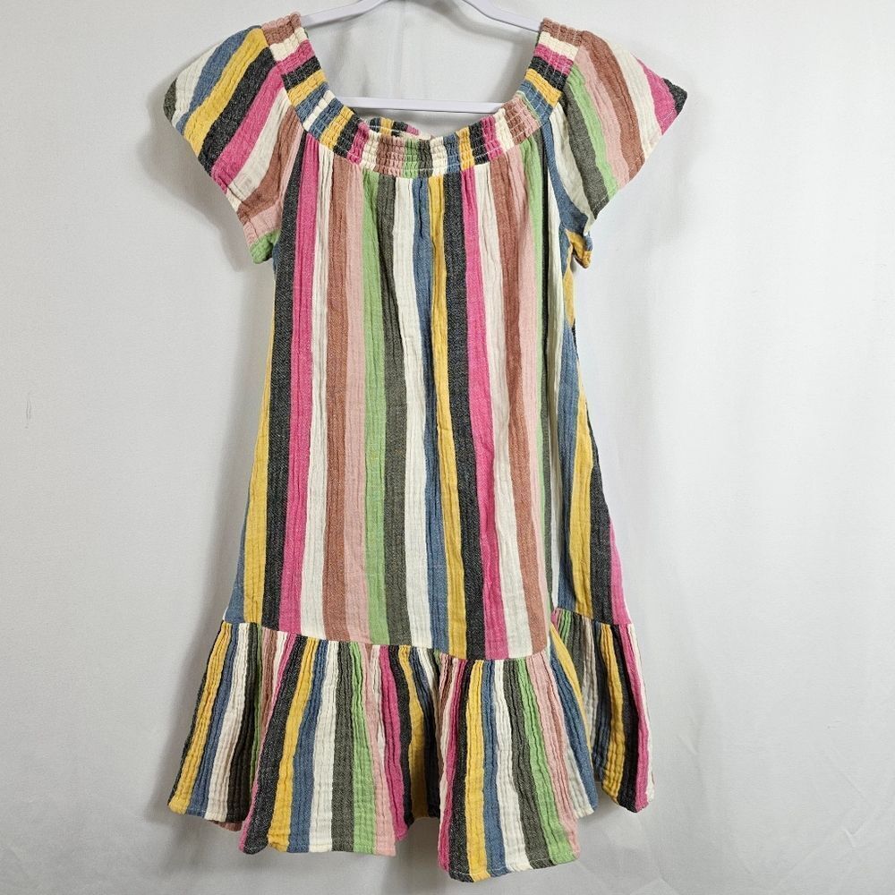 Marine Layer Shirley Off The Shoulder Dress in Stripes - Size M - Picture 2 of 8